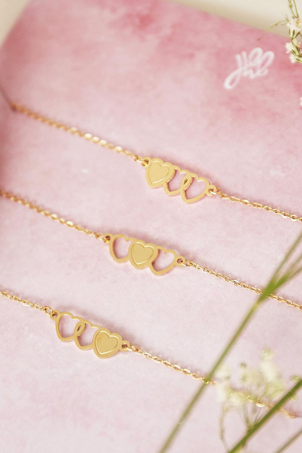 Bracelet Three Sisters Silver Color Stainless Steel h5Immagine2